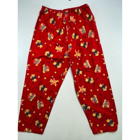 Simple Pleasures Womens Teddy Bear Flannel Pajama Set Size 2X Red Cozy - Picture 16 of 16